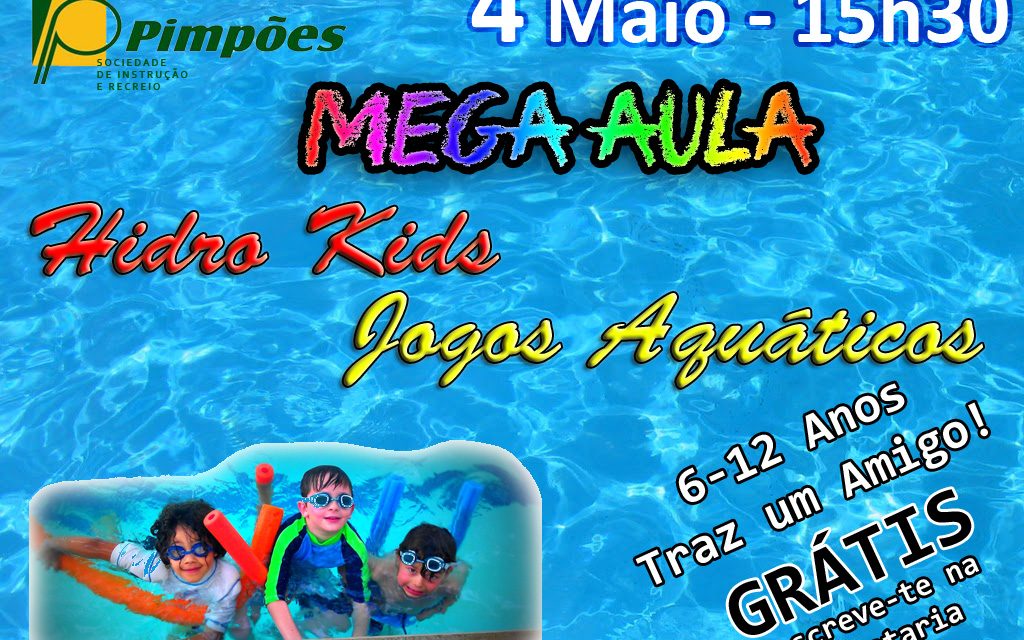 Mega Aula Hidro Kids / Jogos Aquáticos – 6 aos 12 anos