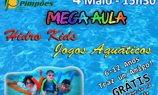 Mega Aula Hidro Kids / Jogos Aquáticos – 6 aos 12 anos