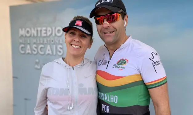 Bruno de Carvalho e Sofia Nogueira na Meia Maratona de Cascais