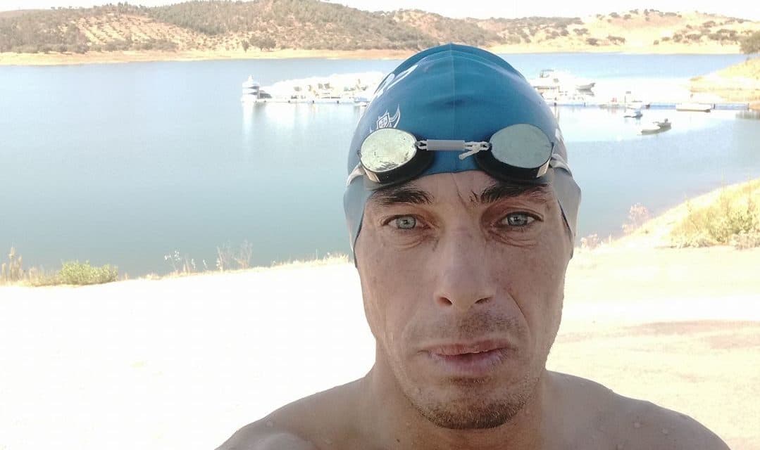 Atleta dos Pimpões Abílio António participou no Setúbal Open Water