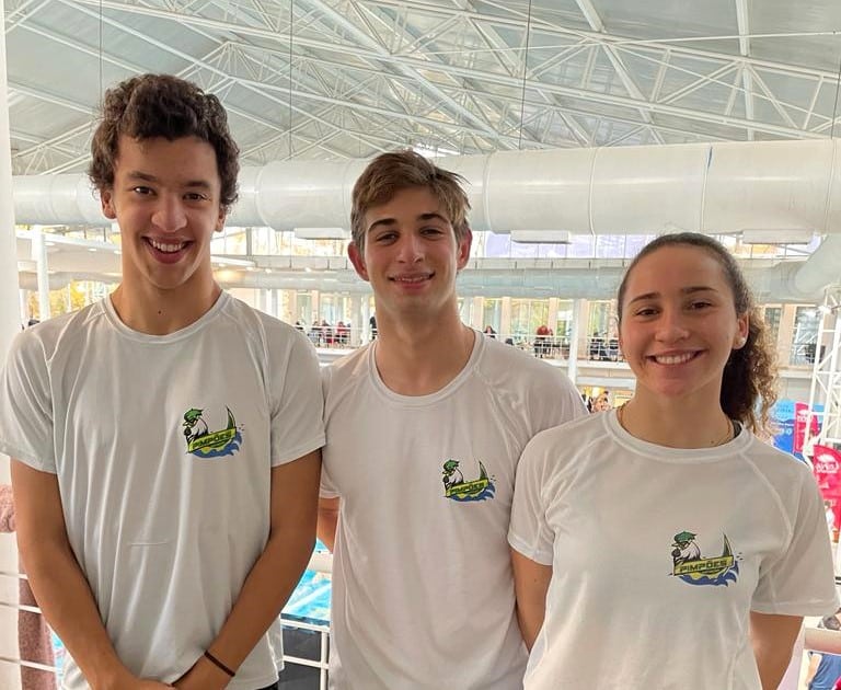 Atletas dos Pimpões nos Campeonatos Nacionais de Juniores e Seniores de Piscina Curta em Leiria