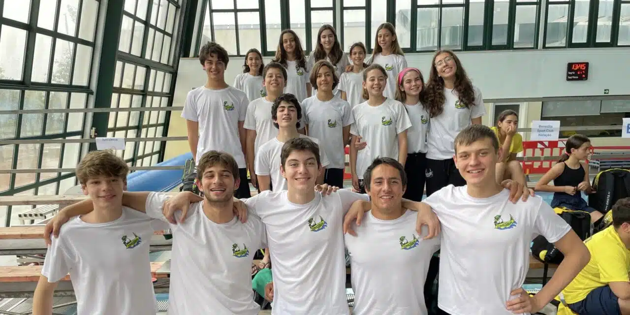 Equipa dos PIMPÕES com 5 Campeões no Torneio Nadador Completo
