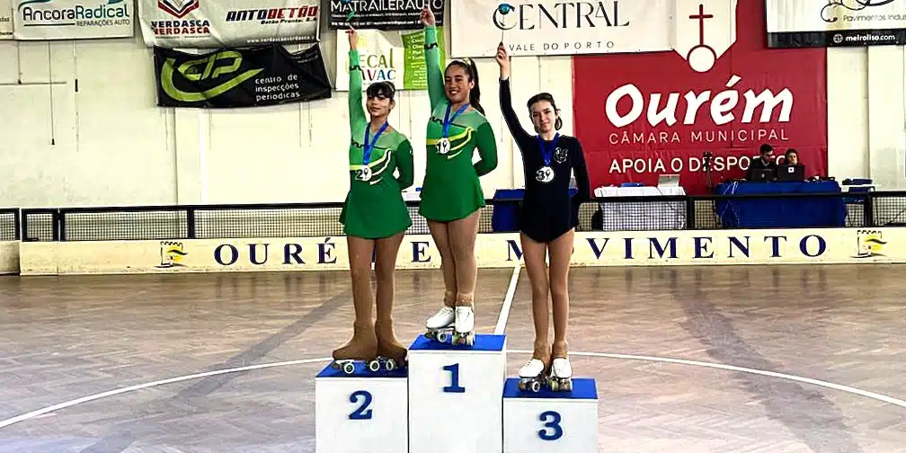 Patinadoras d’Os Pimpões em destaque no 2.º Torneio Golden Skate em Ourém