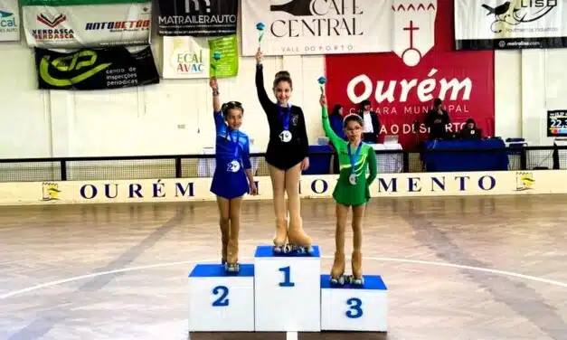Patinadoras d’Os Pimpões em destaque no 2.º Torneio Golden Skate em Ourém