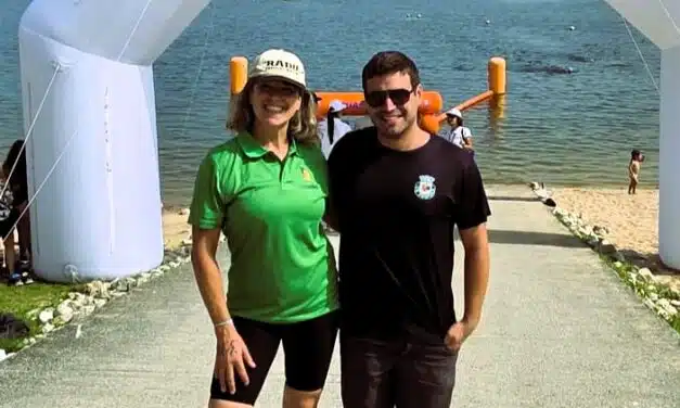 Elisabete Rosa e Rui Isabel representam os Pimpões no Circuito Nacional de Águas Abertas em Montargil
